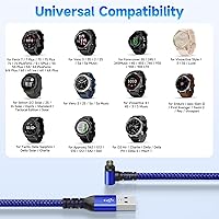 Vista 7 de sweguard Garmin - Cable cargador de reloj de 4 pies para Garmin Approach S10 S12 S40 S42 S60 S62 S70 Cable de carga de repuesto para Smartwatch