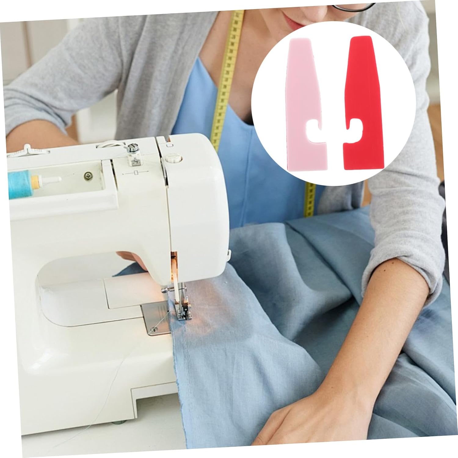 15pcs Brother Sewing Machine Presser Foot Pad Overlock Hemming Foot Pad Plastic Serger Machine Accessory Overlock Design for Smooth Edge Sewing