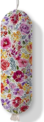 Miniatura 14 de Dispensador de bolsas de plástico, organizador de bolsas de plástico para comestibles y soporte de pared para bolsas de basura de papel,