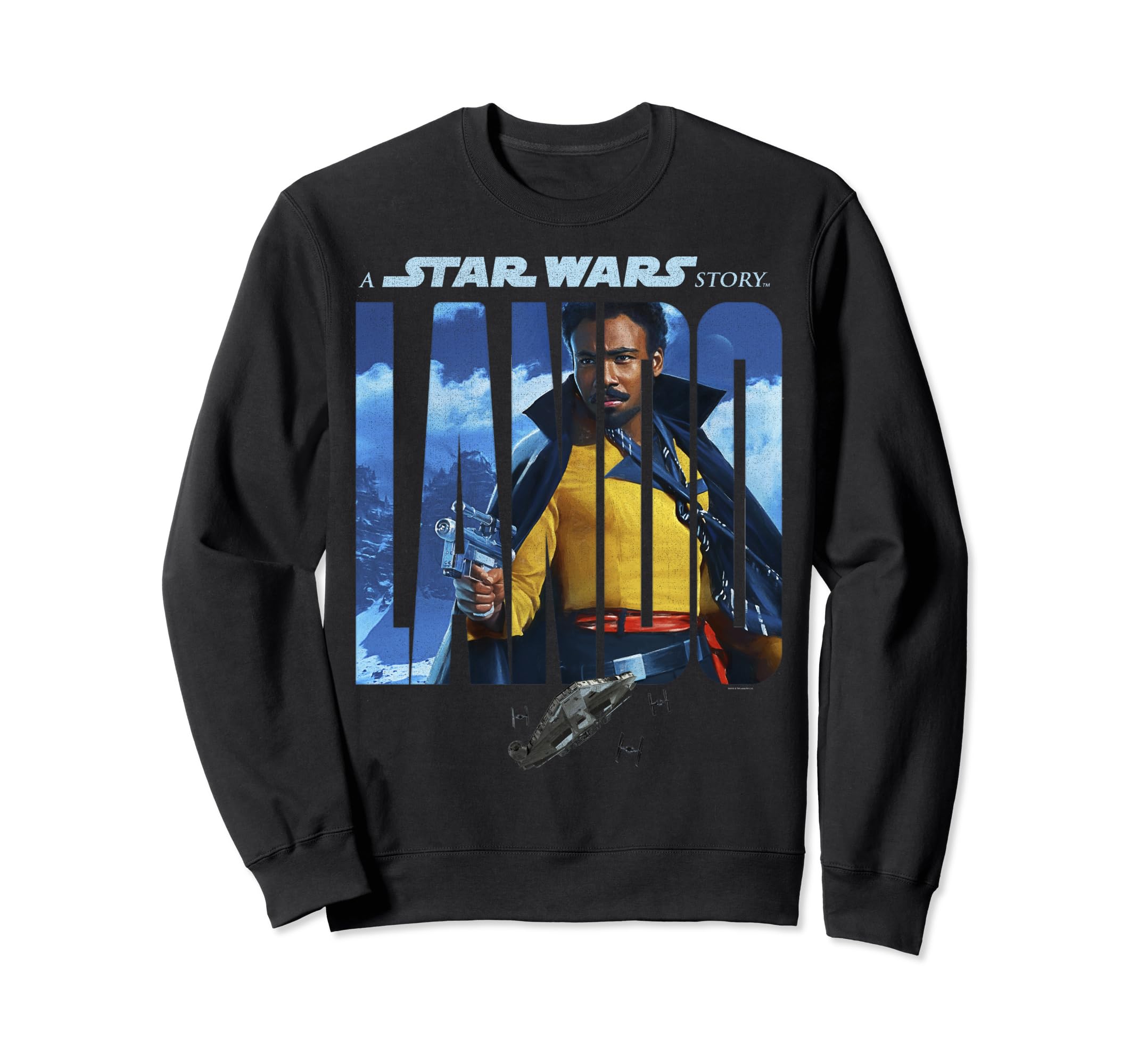 Sweatshirt Star Wars Han Solo avec silhouette logo Lando pour fan de la saga - 2