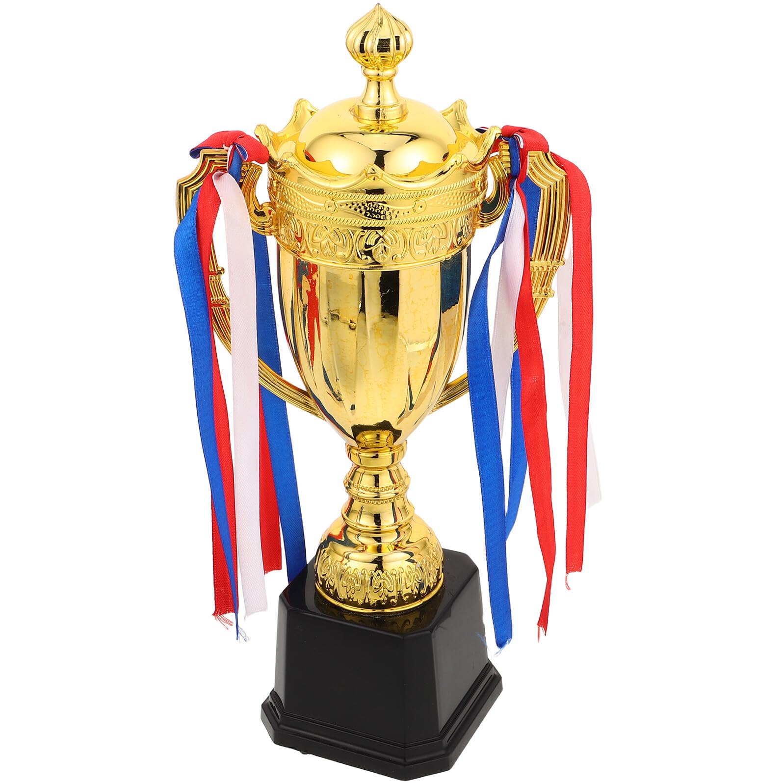 YARNOW Trofeo de Premio Multideportivo para Competición, Tamaño Mediano, Material Resistente, Color Dorado, Adecuado para Fútbol y Baloncesto, Copa para Ceremonia Deportiva y Celebración