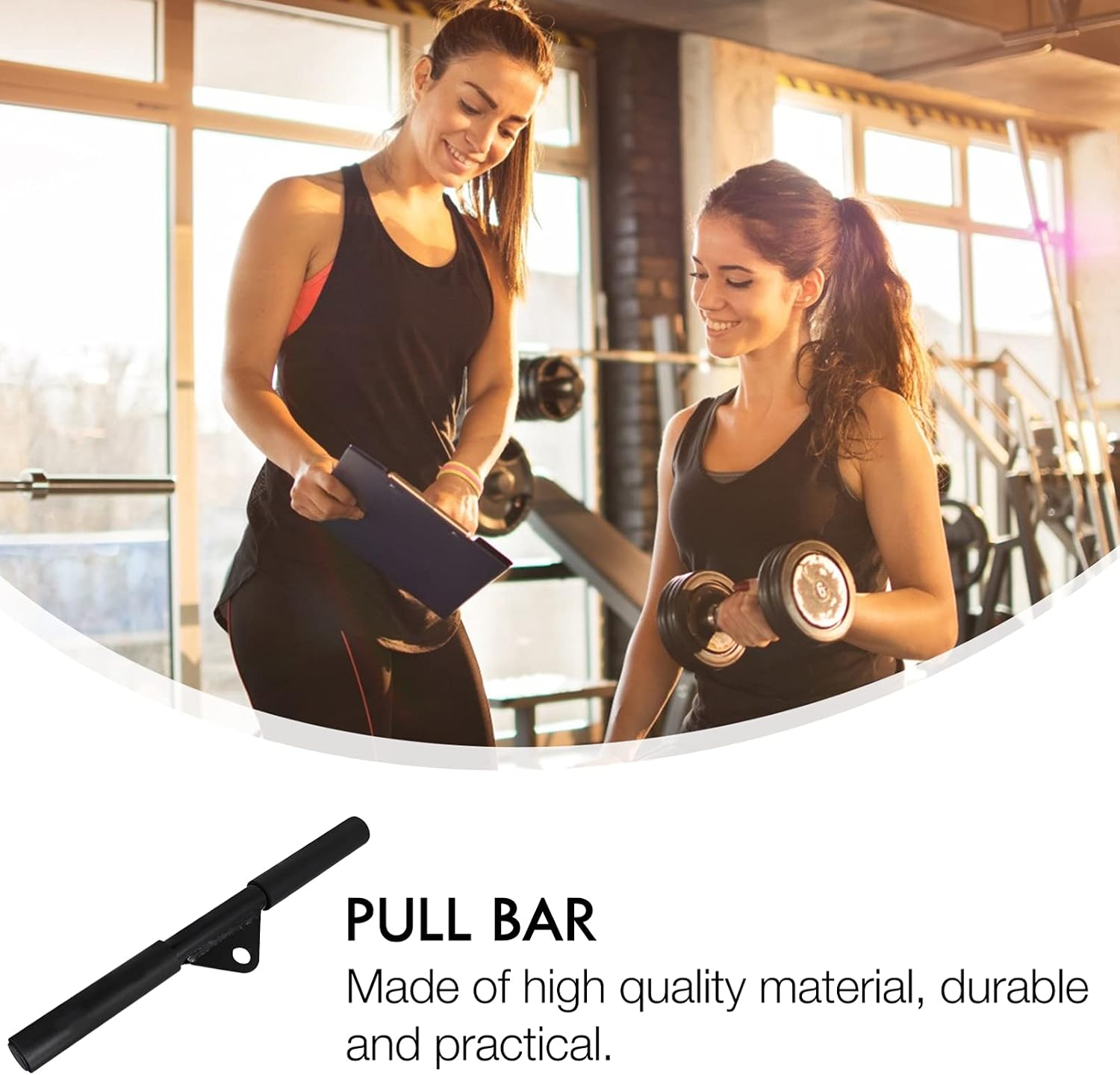 Toddmomy Fitness Pull up Bar Accessories Pull Bar Wide Exercise Fitness Steel Tension Rod for Strength Training