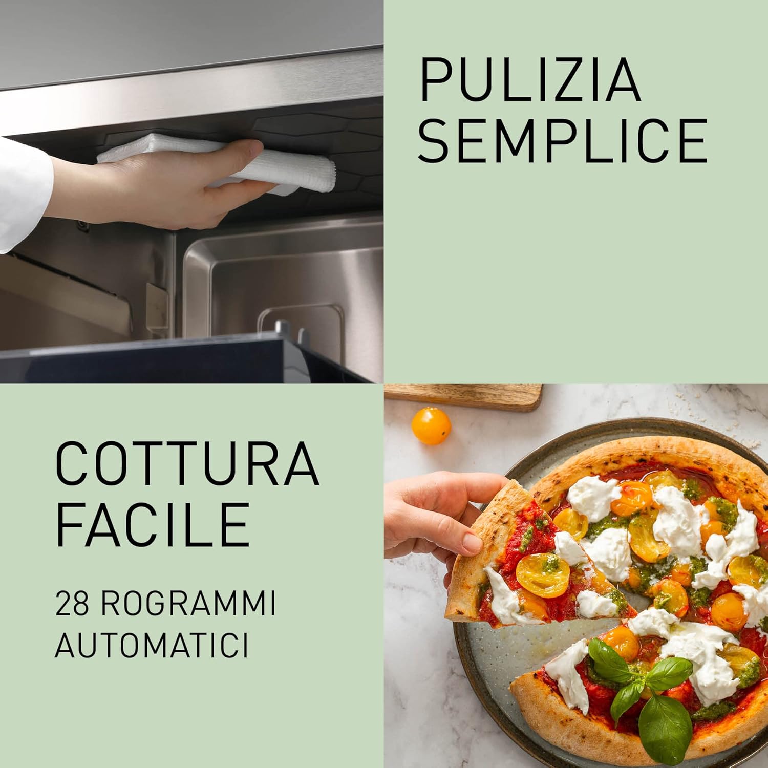 Panasonic NN-DS59NMETG - Forno a vapore combinato 4 in 1 (microonde, vapore, calore superiore/inferiore e grill, 27 litri), in acciaio INOX nero Panasonic NN-DS59NMETG - Forno a vapore combinato 4 in 1 (microonde, vapore, calore superiore/inferiore e grill, 27 litri), in acciaio INOX nero