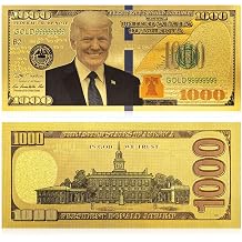 10 PCS Donald Trump Re-Election Limited Edition Novelty Dollar Bill - Pack of 10 - Front Back Printing with Great Detail Make American Great Again Coin