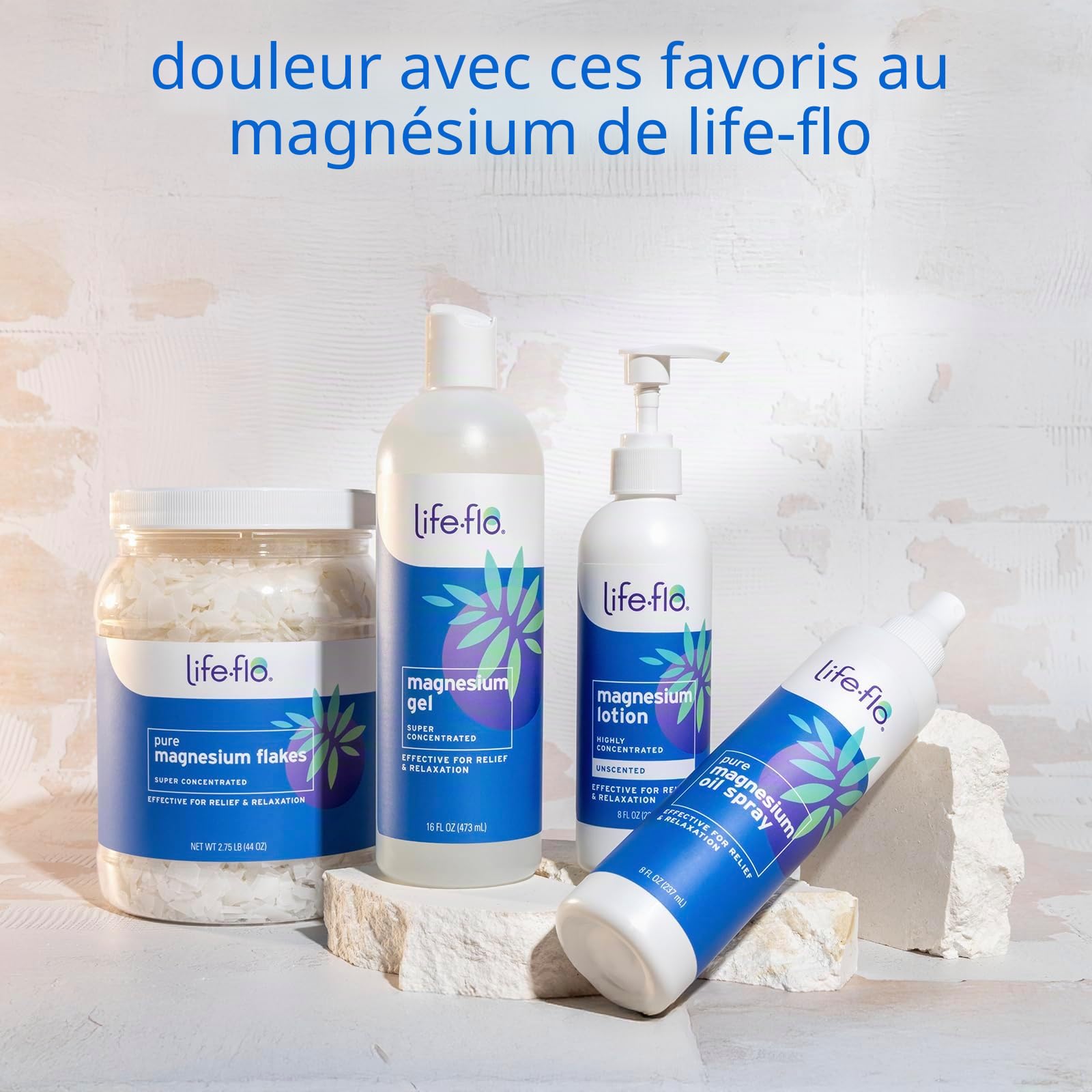 LIFE-FLO - Pure Magnesium Flakes - 2.75 Lbs. (44 oz.)