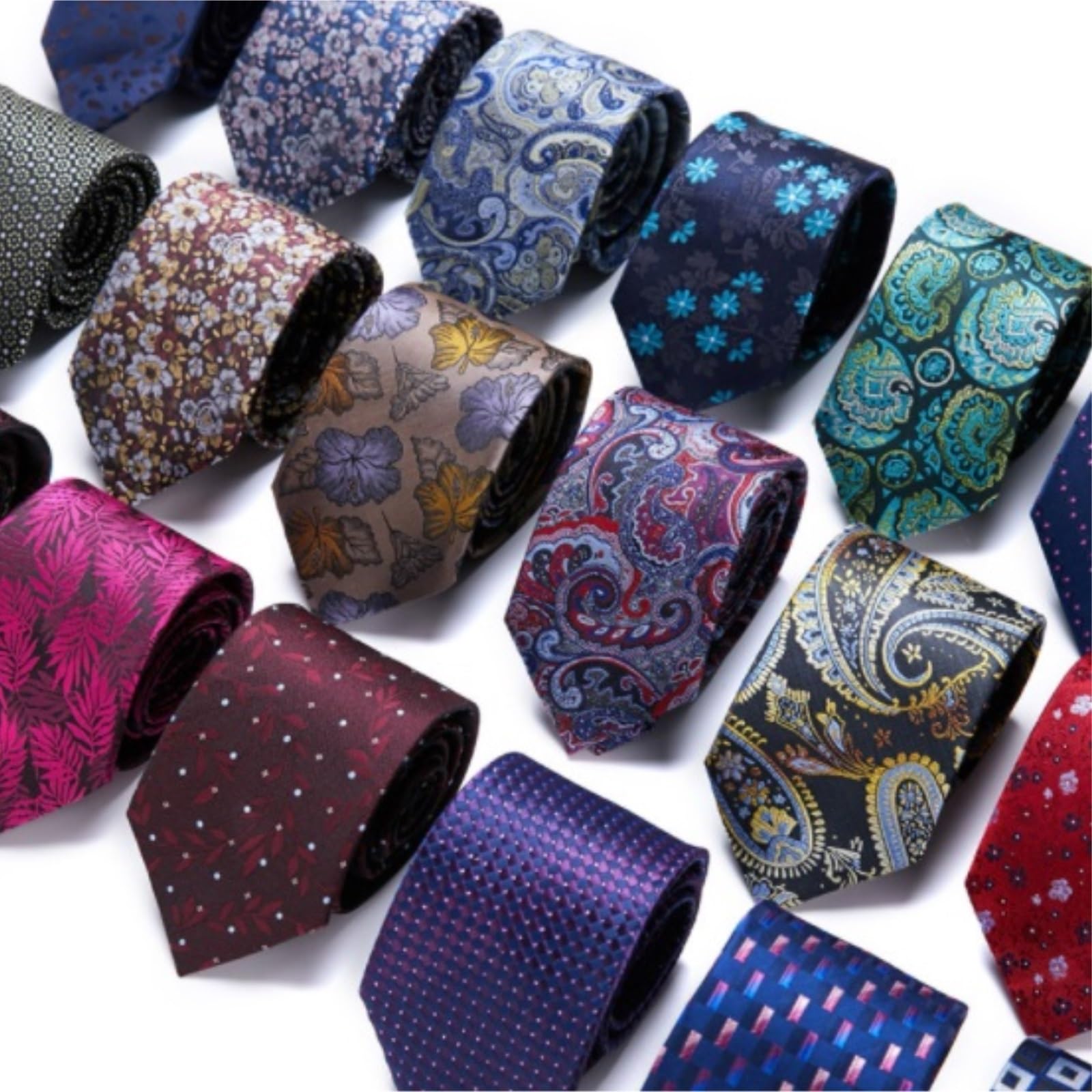 Cravatta Uomo Cravatta Da Uomo In Seta Con Fiori, Adatta Per Matrimonio, Lavoro, Vestibilità Slim Per Festa Di Matrimonio Cravatta Accessori Sposa