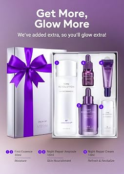 MISSHA Time Revolution Gift Set The First Essence & Night Repair Ampoule 5X