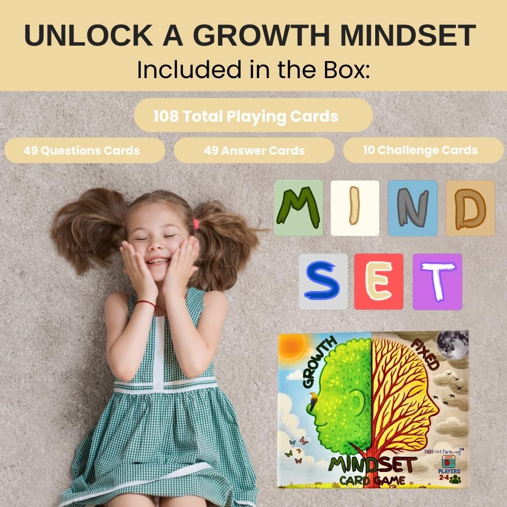 Thought-Spot Growth/Fixed Mindset Card Game: Cultivates Coping & Social Skills; Develops Resilience; Reduces Meltdowns/Stress; Affirmation Cards; Autism-Friendly; Mindfulness; CBT; 108 Cards, Ages 8+ - Image 5