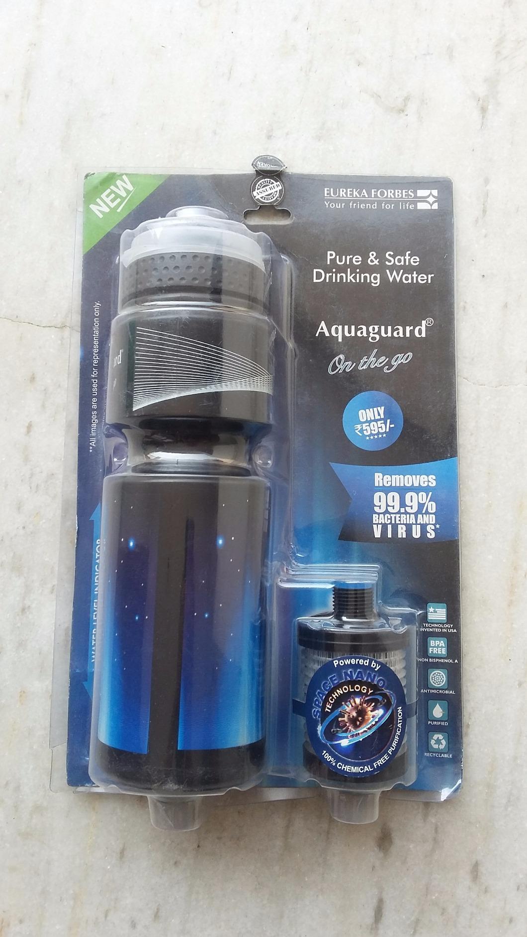 Eureka Forbes Aquaguard Personal Purifier Bottle (Blue) Amazon.in