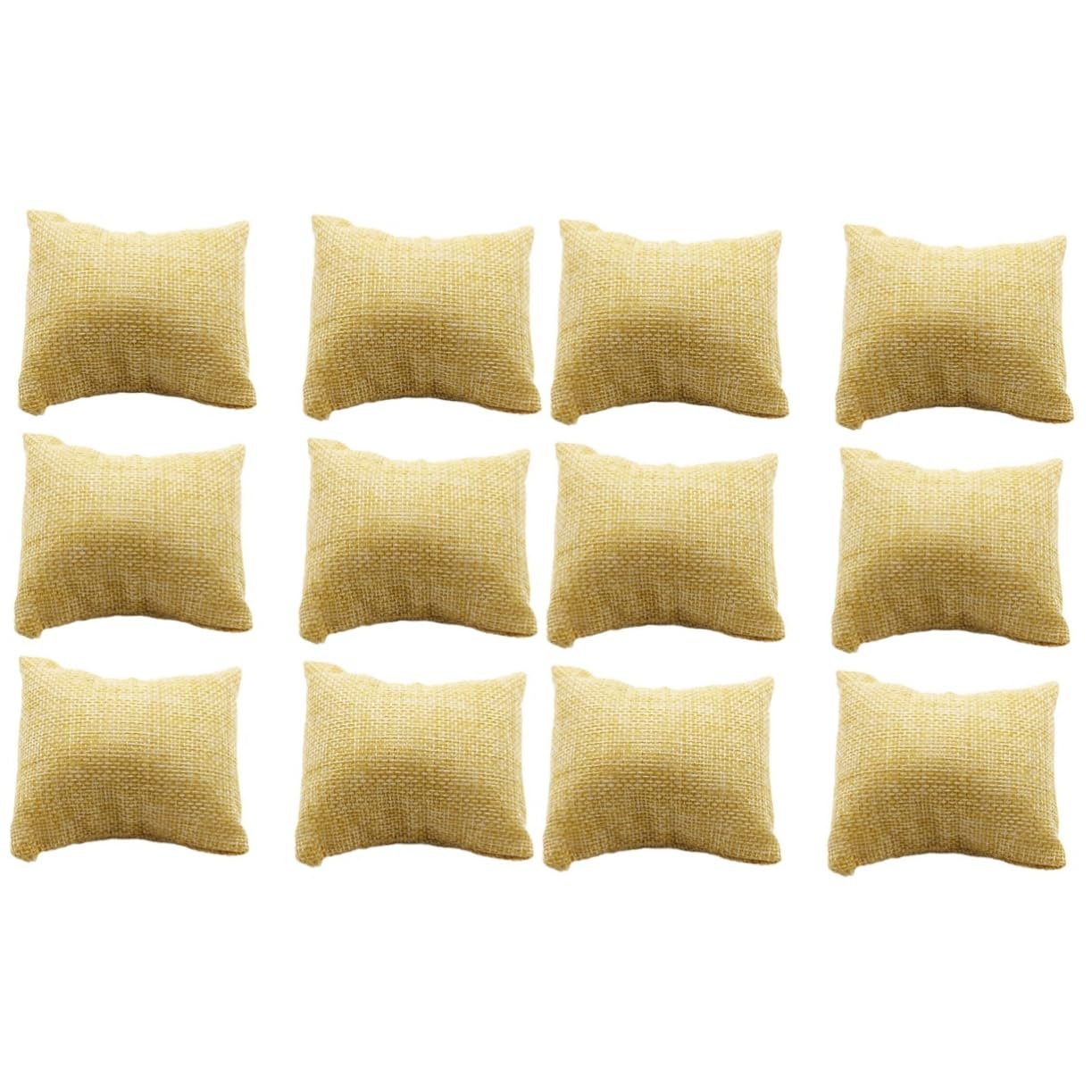 Almohada de reloj PRETYZOOM en pack de 12 cojines de algodón para expositor de joyería y pulseras