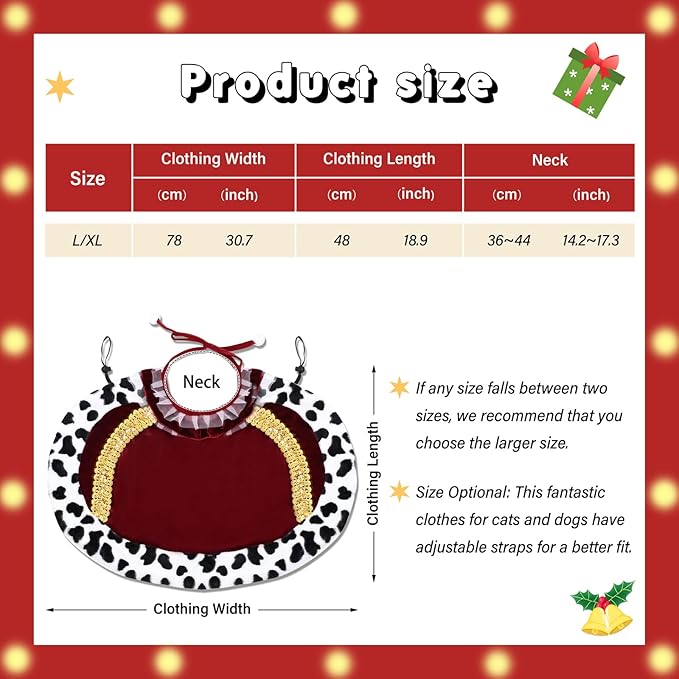 Disfraz de Príncipe para Perro Grande Terciopelo Rojo Talla L/XL miniatura 6