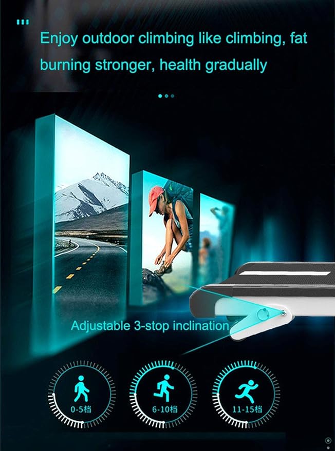 Caminadora Plegable Doméstica con Pantalla LED y 12 Programas miniatura 7