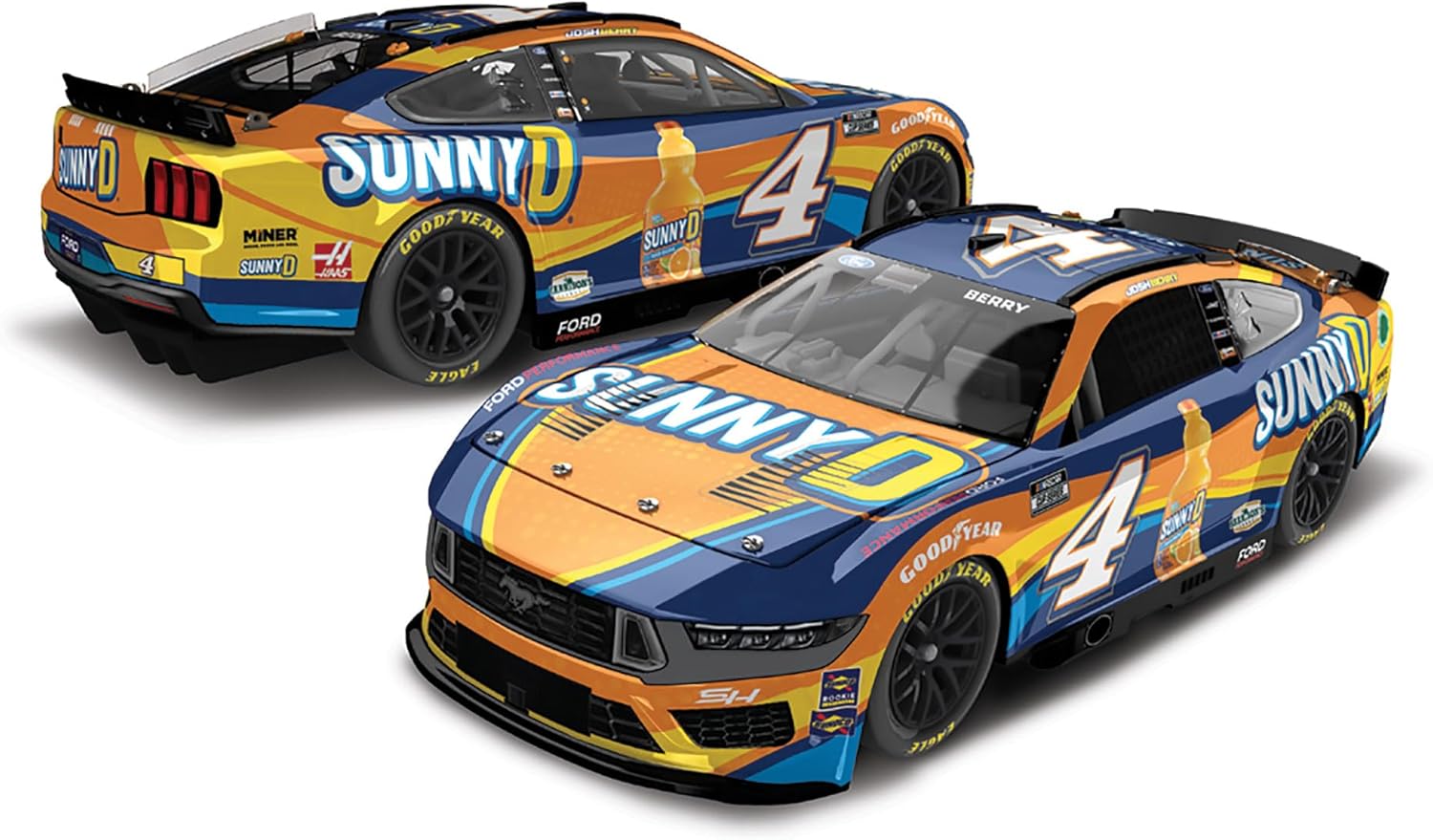 Lionel Racing Josh Berry 2024 Sunny D No. 4 ARC 1:24 Scale Diecast Car