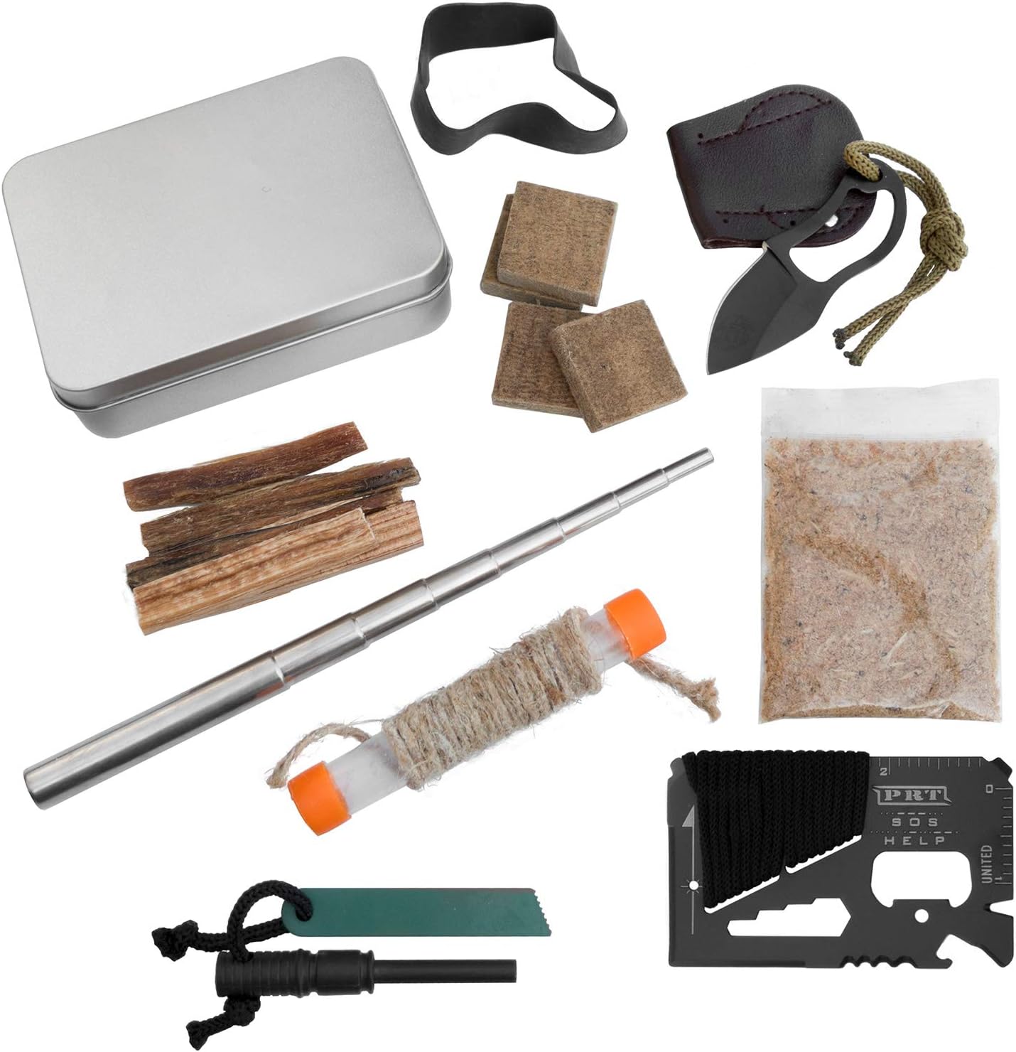 Fire Starting Outdoor Survival Emergency Kit Camping Gear Bushcraft