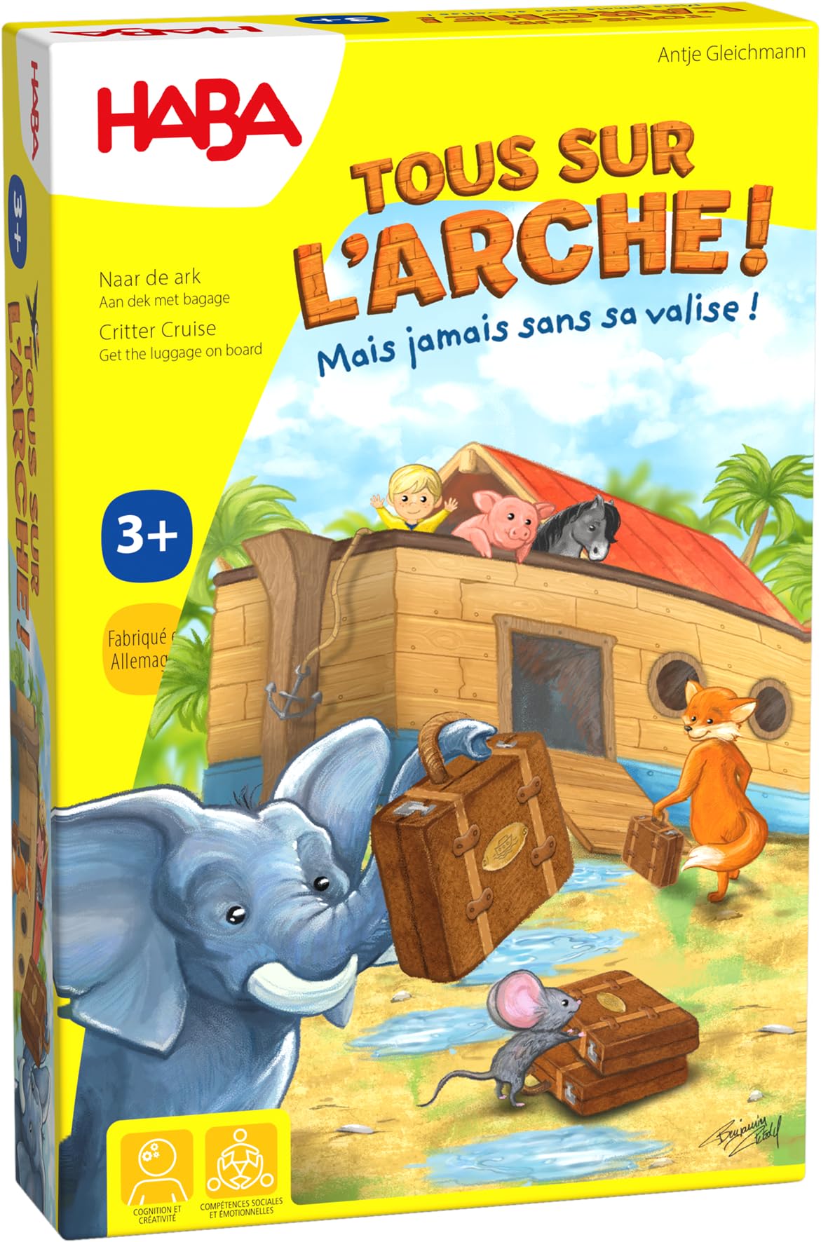 HABA - Jeux de société - Tous sur l'arche ! - Jeu de mémoire coopératif - 3 Ans et Plus - 305840, Matze + Friends.