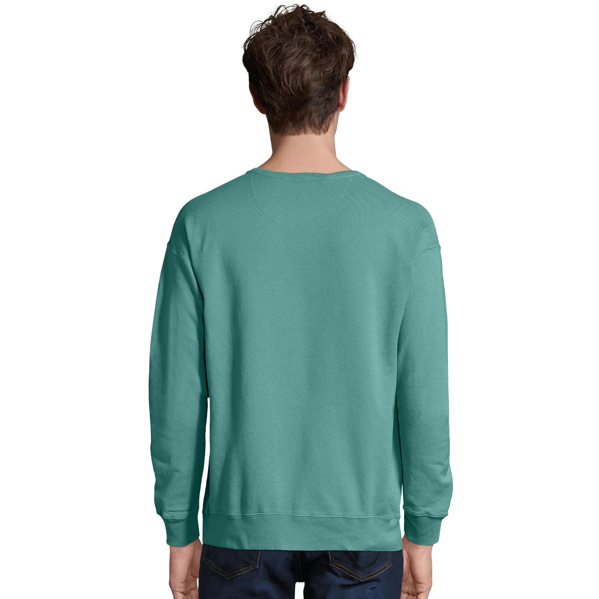 Hanes Originals Cuello Redondo, Sudadera de Forro Polar para Hombre, Ropa teñida