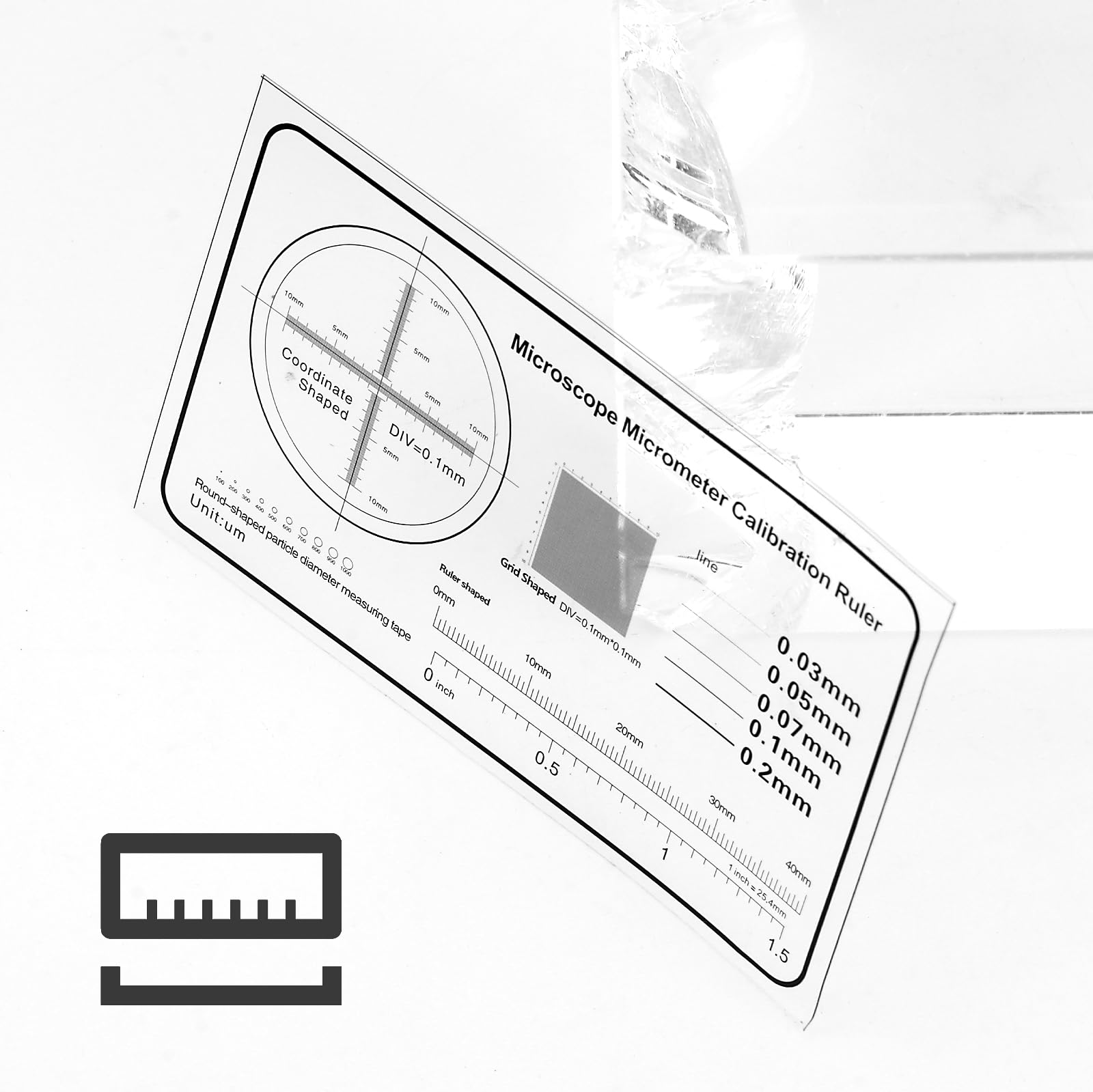 Herramienta de calibración profesional, herramienta de calibración de microscopio, observación precisa para científicos y estudiantes
