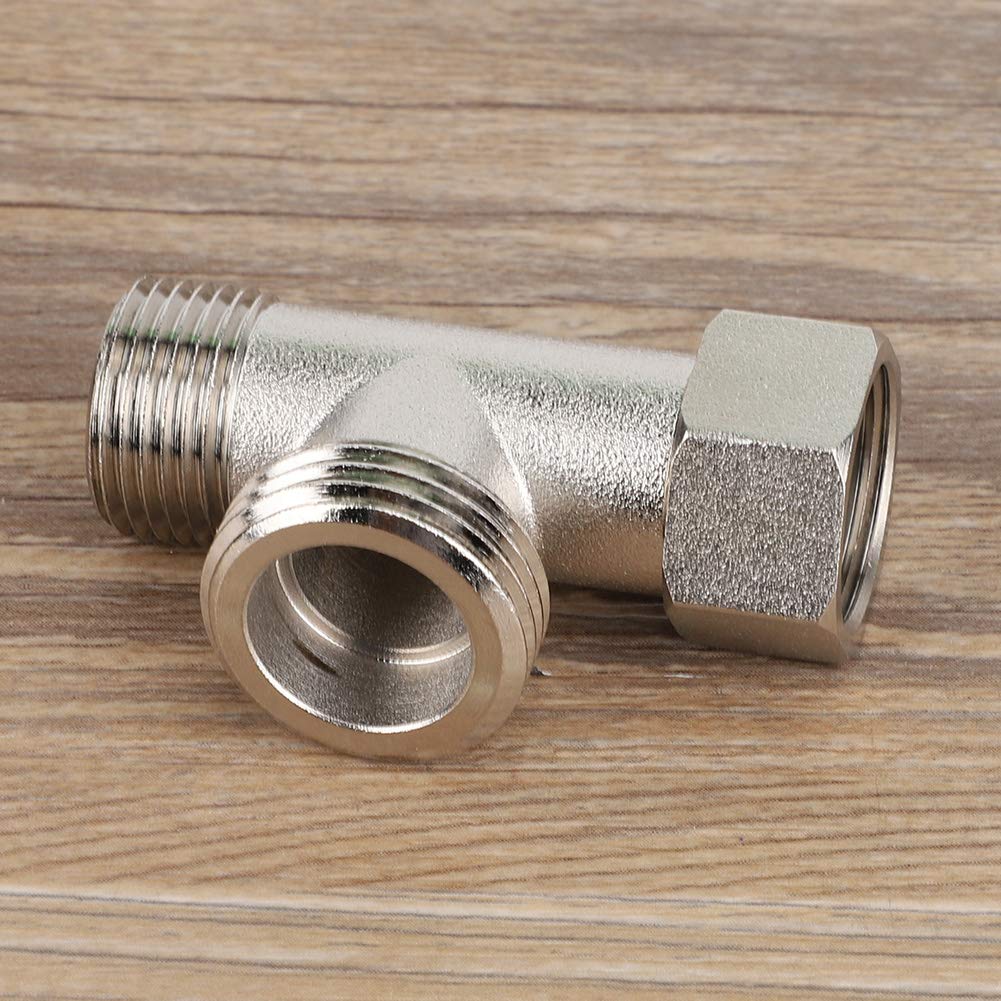 OMIGA Adattatore Rubinetto A 3 Vie - Deviatore Per Lavandino Cucina/Bagno, Filettatura M22-M24, In Ottone Cromato - Foto 8