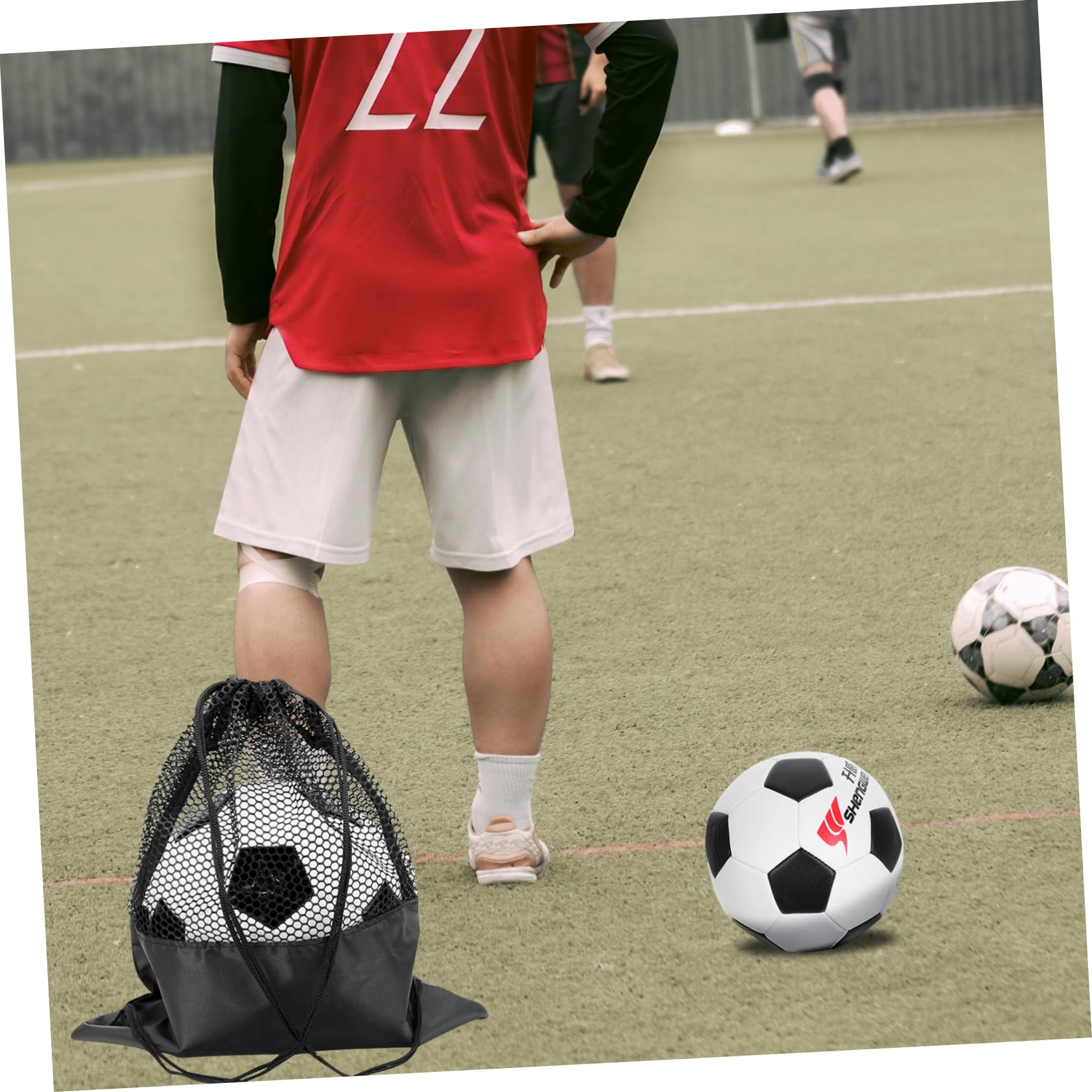 GOOHOCHY Athletic Bag Large Capacity Football Bag Drawstring Backpack for and Training