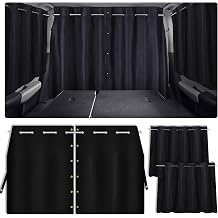 ZATOOTO Car Window Shades with Rods Set of 3, Car Shades for Back Windows Baby & Privacy Blackout Car Divider Curtain Opaque Suede Totally Blackout Length Adjustable for Most Car SUV Truck Van MPV
