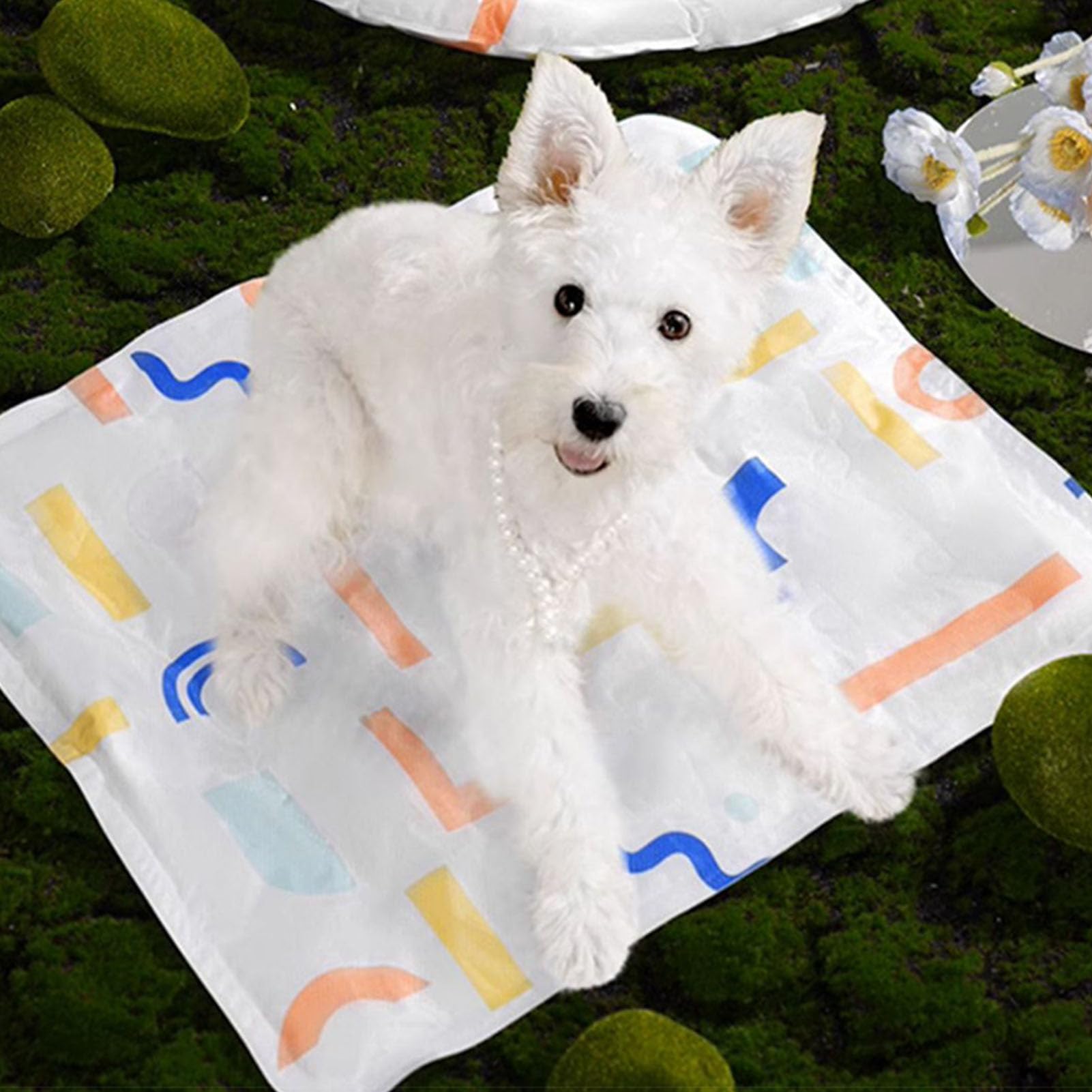 Tappetino rinfrescante per animali domestici Tappetino pieghevole portatile per animali domestici da 7,5 a 15 kg M (M)