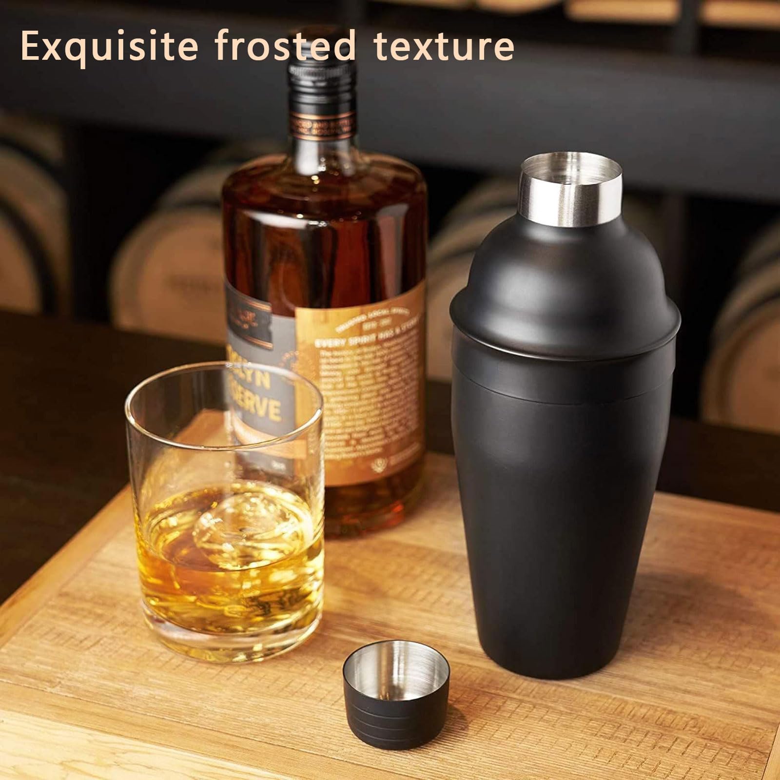 Coctelera para Cócteles Kit 12 piezas Profesional Barman Herramientas Con Soporte con Mortero de Cóctel Accesorios Profesional Cóctel Recetas set de regalo para Mezclar Bebidas,Barra,hogar,Fiestas