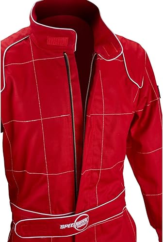 Miniatura 8 de Traje de carreras negro de 2 capas, una pieza, clasificación SFI-5, talla XXL