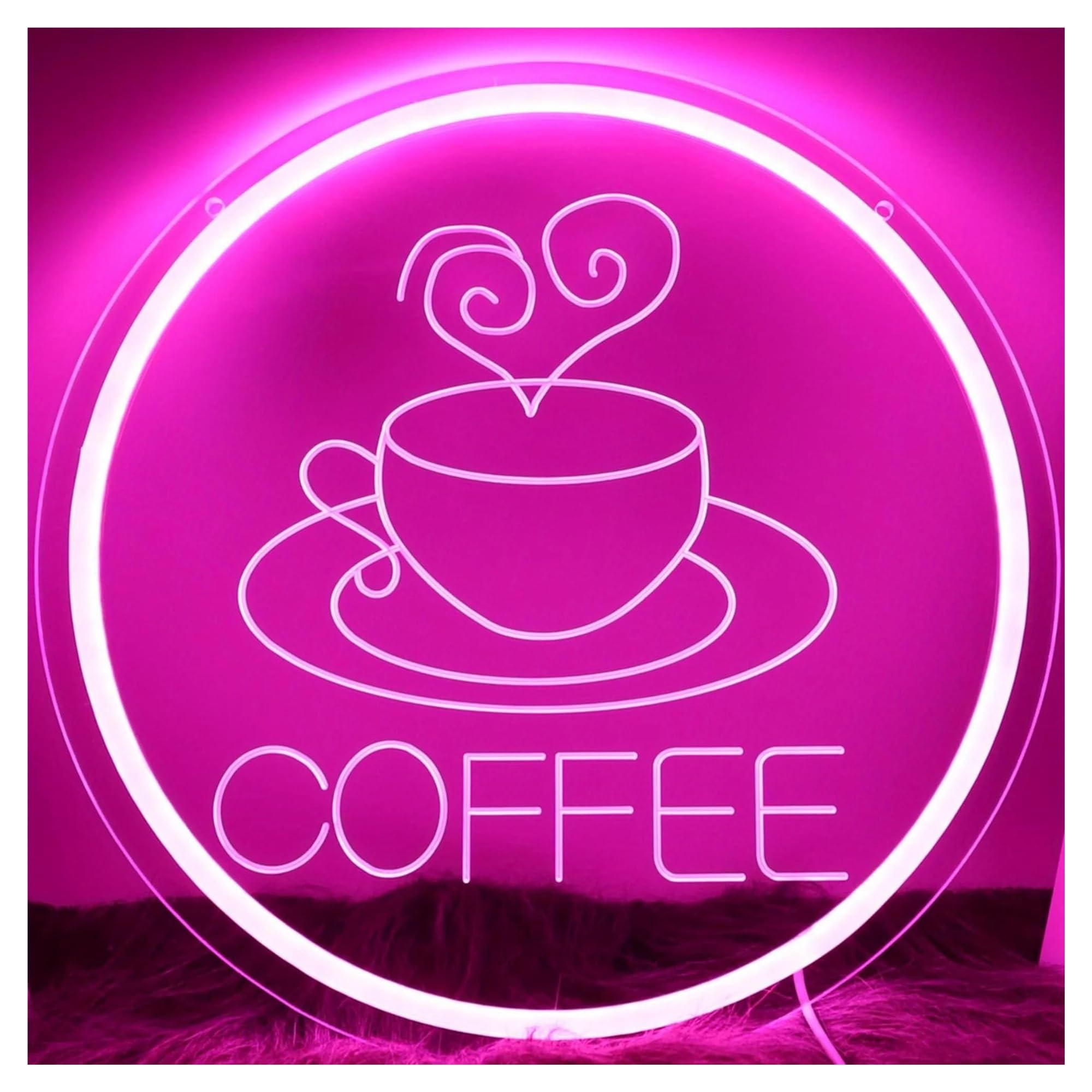 Scritta luminosa Luci Al Neon Incise Con Scritta caffè, Adatte Per Caffetterie, Ristoranti O Qualsiasi Spazio Per Gli Amanti Del Caffè 30x30cm