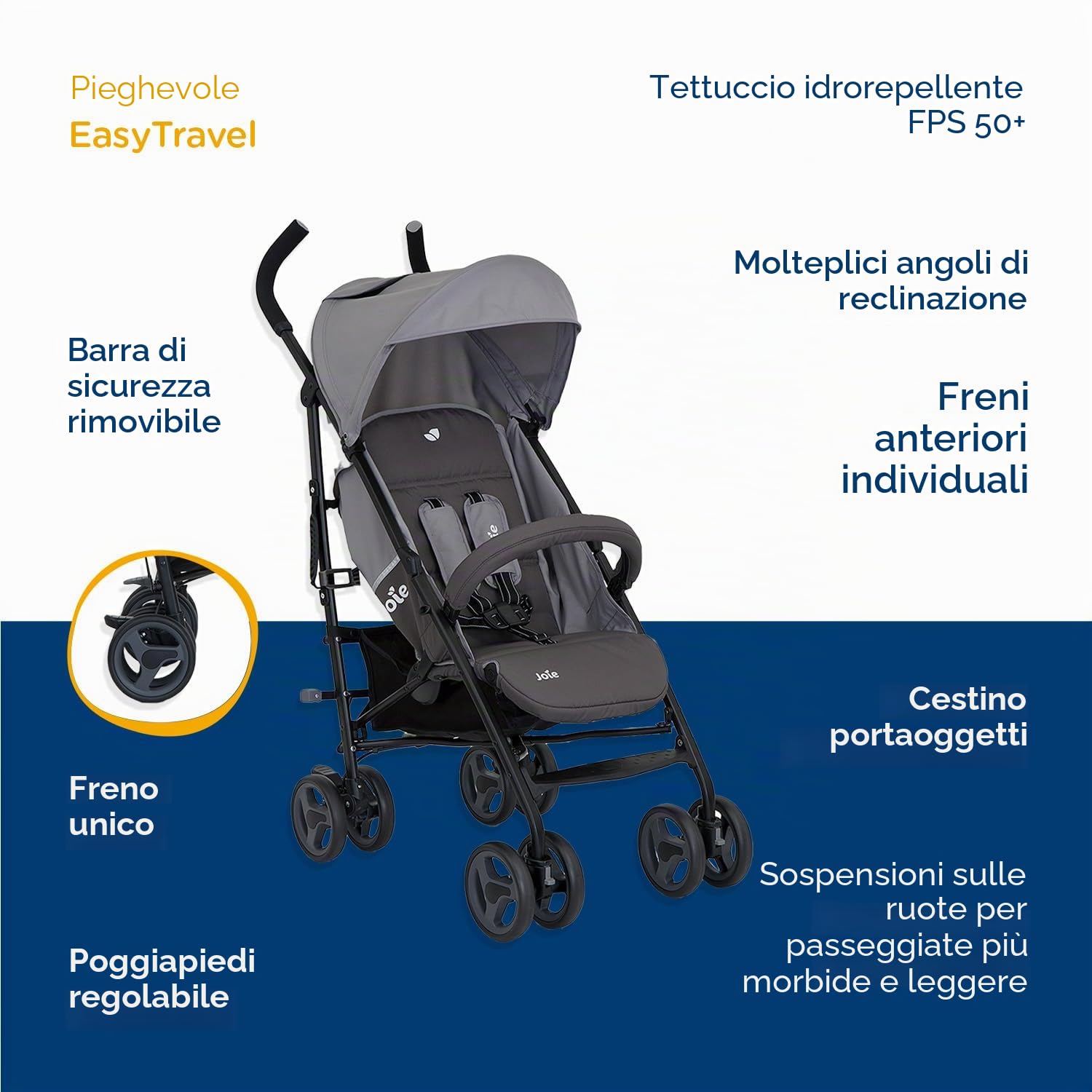 Passeggino Joie Nitro LX Dark Pewter