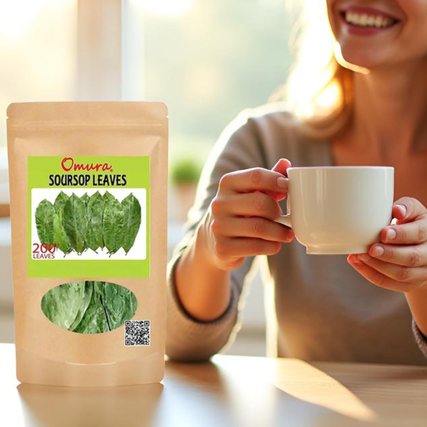 Omura Dried Soursop Leaves - 200 Graviola Soursop Leaf Tea - Herbal Tea - Guanabana Leaves for Brewing - Tea Leave