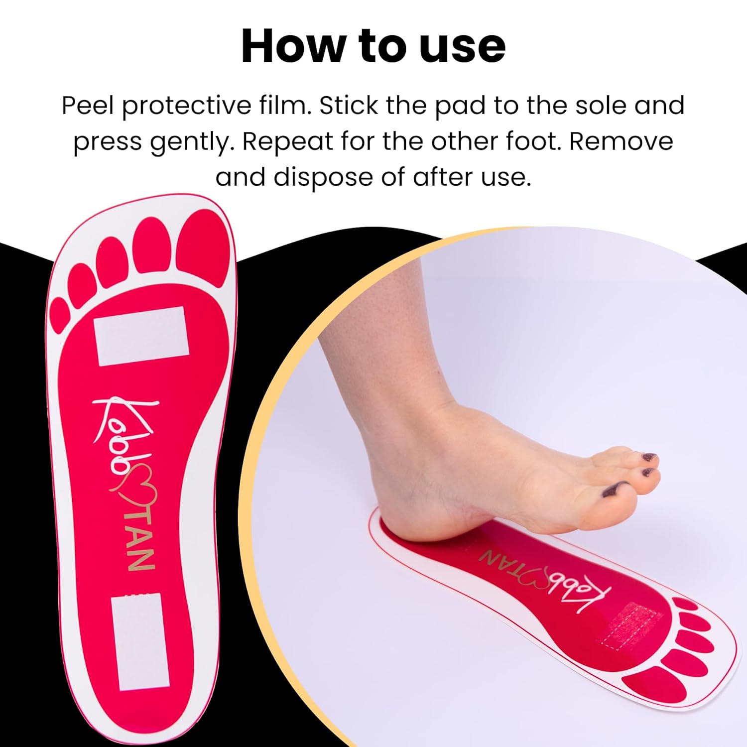 150 Pairs(300feets)Spray Tan Feet Pads Disposable & Economic Pink Feet pads for Spray tanning,Use in Tanning booth,Sunless Tanning at Home or Beauty Salon-Non Slip-Comfortable-Hygienic-Ultra Bronzing