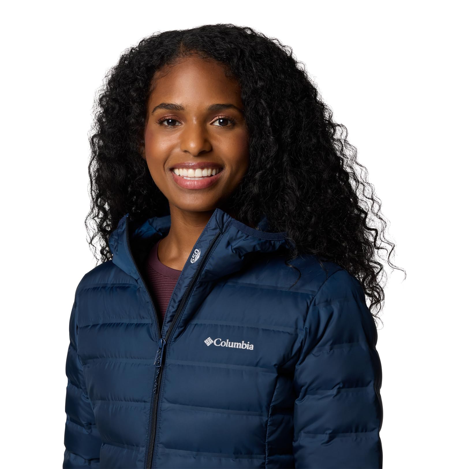 Columbia Damska kurtka puchowa Lake 22 Down Long Hooded z kapturem