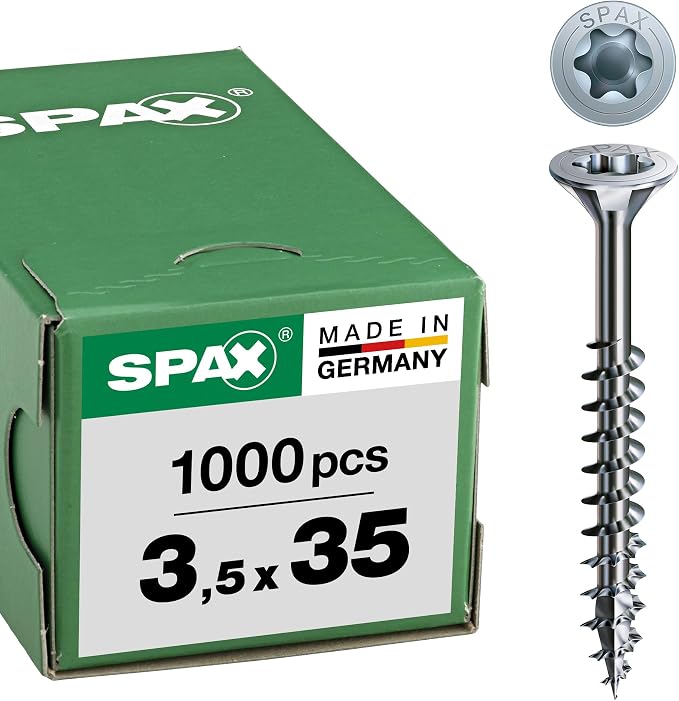 Spax Universal Screw Galvanised Partially Threaded Countersunk T-Star 4Cut A2J