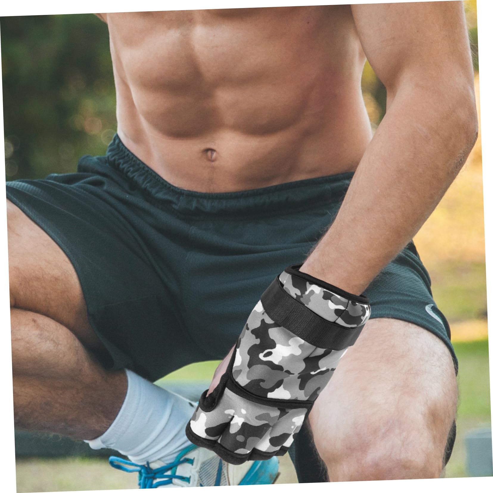 UPKOCH Pesas de Tobillo Ajustables para Running y Endurance Material de Poliéster y Arena de Hierro, sin Fugas y Resistentes para Entrenamiento Físico