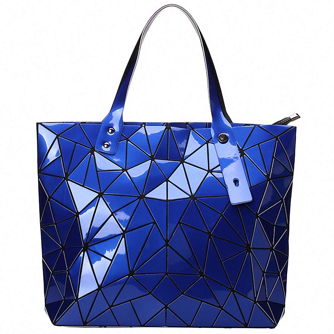 Geometric Lattice Top-handle Handbag for Women Matte Tote Purse Handbags Geometry Shoulder Bag