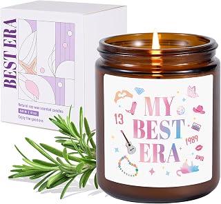 Vanilla Candles for Home Scented，9oz My Best Era Girl Decorative Soy Candle, Birthday Chirstmas Candles Gifts for Women Sister Girlfriend