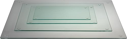 Miniatura 2 de Clever Chef - Juego de 4 tablas de cortar de vidrio de varios tamaños antideslizantes resistentes a las roturas duraderas resistentes a las manchas