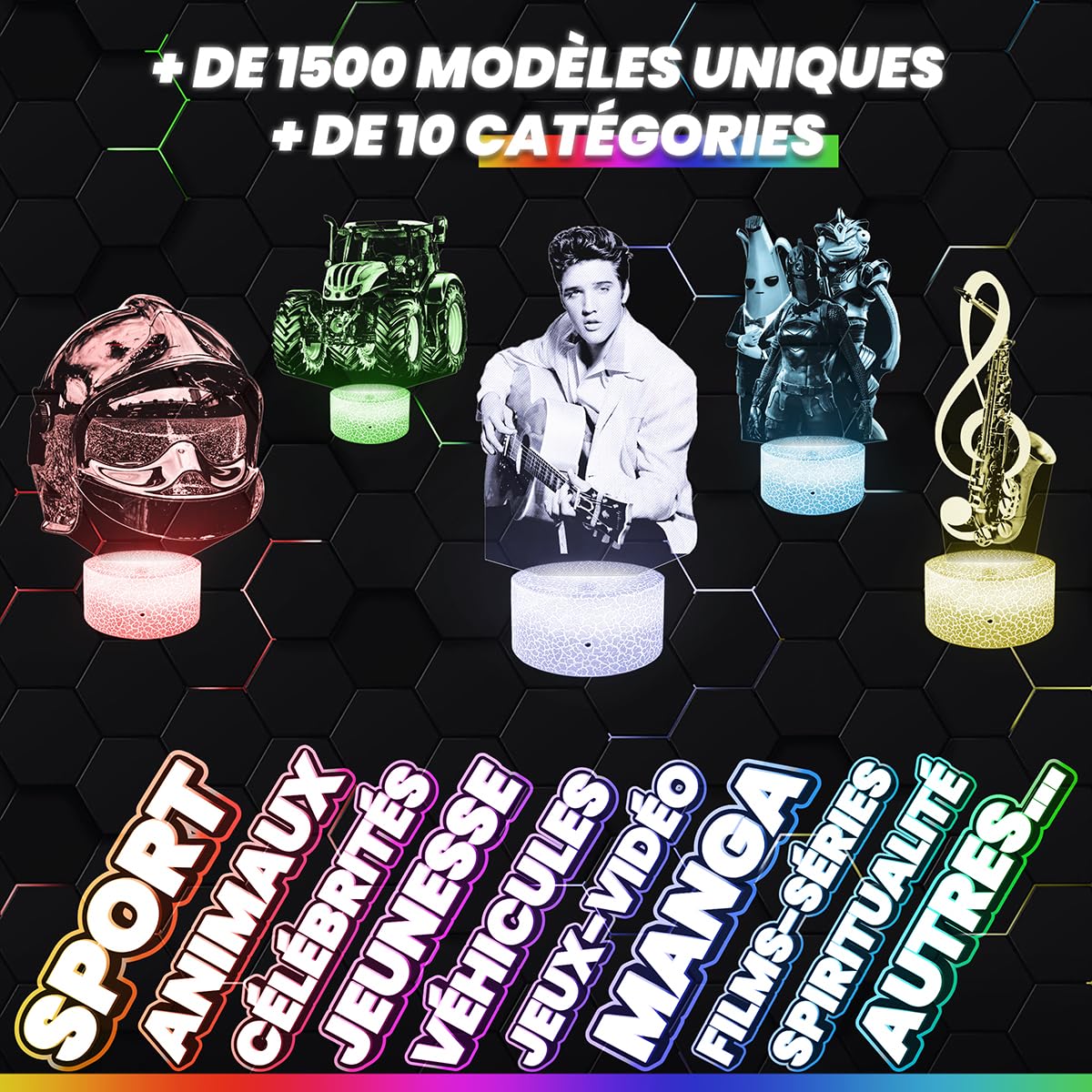 Lampephoto.fr - Lampe 3D Dof us Décoration Chambre Garçon Fille, Gaming, Gamer, Jeux Video, Idée Cadeau Dof us, Idées Cadeaux Décoration Veilleuse LED, Deco Bureau, Idées Cadeaux Ado Original, TOP