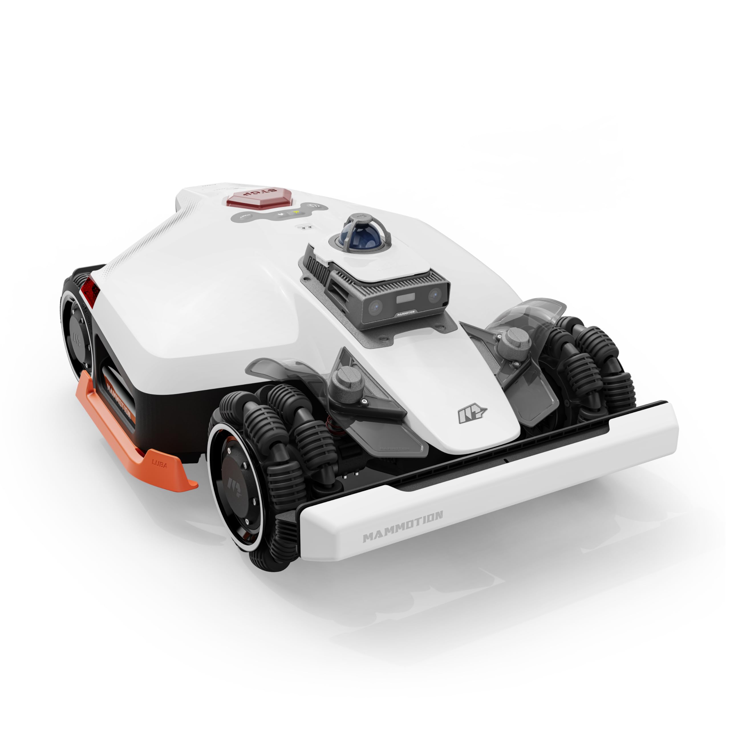 Mammotion LUBA 3 AWD 1500 robot koszący bez przewodu, Zalec. 1500 m² | 360° LiDAR + Podwójna kamera z KI, AWD do 80% nachylenia, 15 stref, Wysokość cięcia 25-70 mm, Bateria 9,4Ah