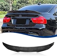 XPHAZZ Carbon Fiber Pattern PSM-Style Spoiler for BMW 3-Series E90 Sedan & M3 2005-2012 - Easy Install Duckbill