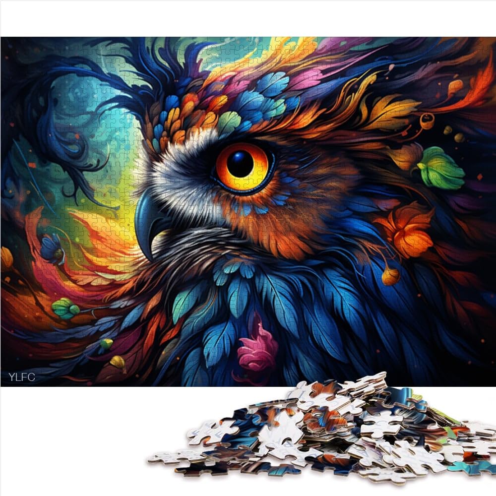 Puzzle da 2000 pezzi per adulti arte gufo Puzzle Hands-on Game è ideale come regalo per tutta la famiglia 70 x 100 cm per adolescenti dai 14 anni in su
