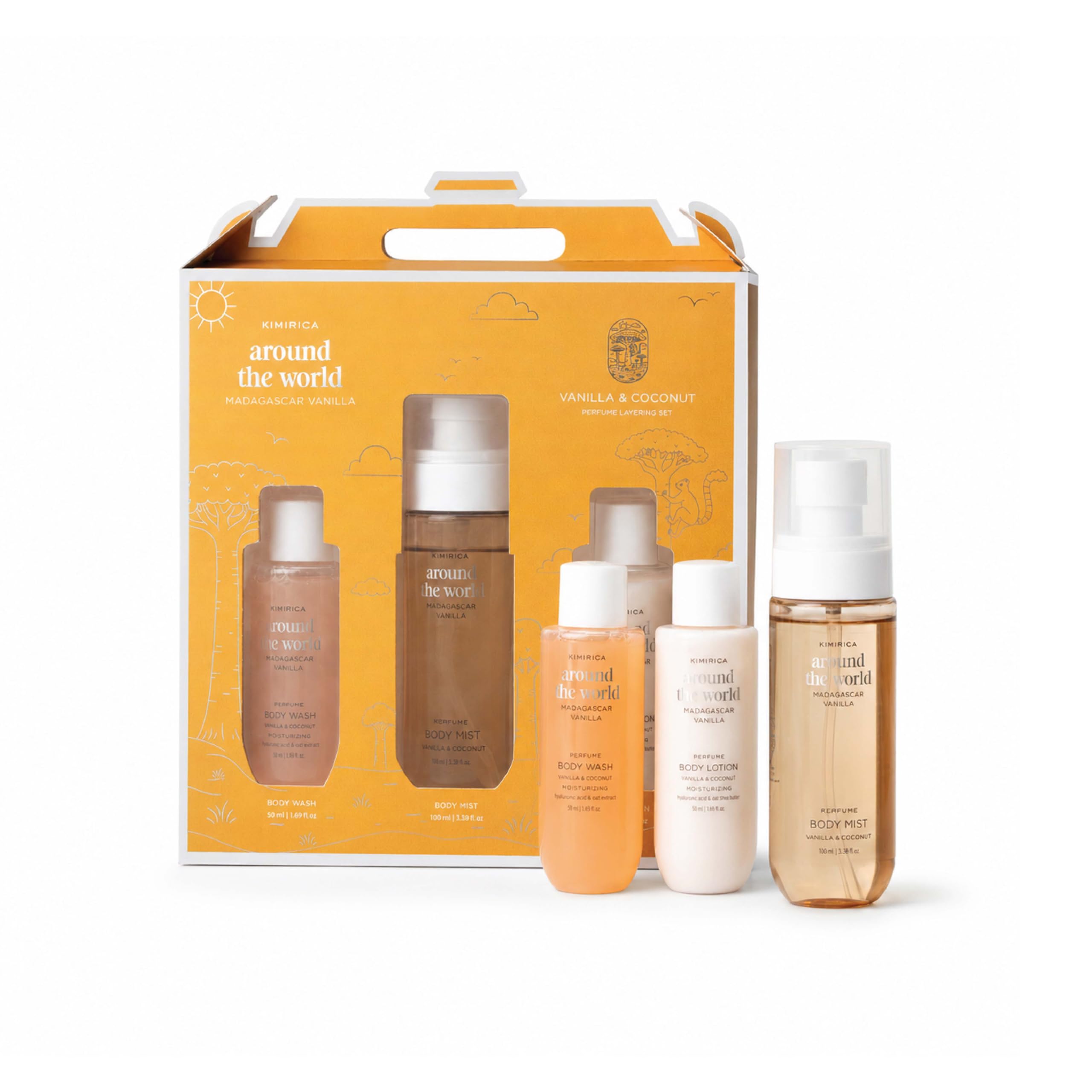 Kimirica Vanilla Fragrance Layering set for Men & Women | Bath Set-image-45