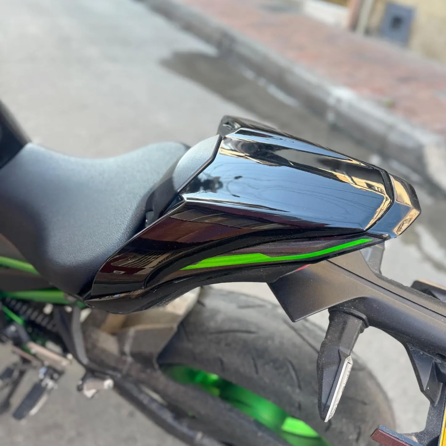 Motorrad Soziusabdeckung Sitzkappe für Z900 ABS Z 900 SE 2017-2024 Schwarz