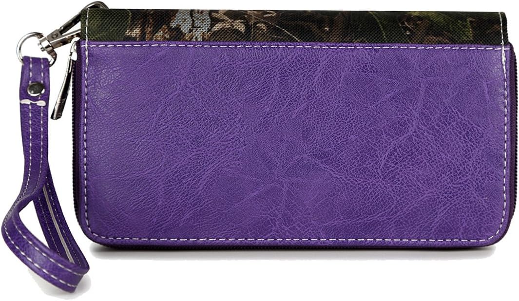 Camouflage Western Style Horse Purse For Women Studded Handbag Floral Tooled Leather Country Shoulder Bag Matching Wallet Set - Image 5