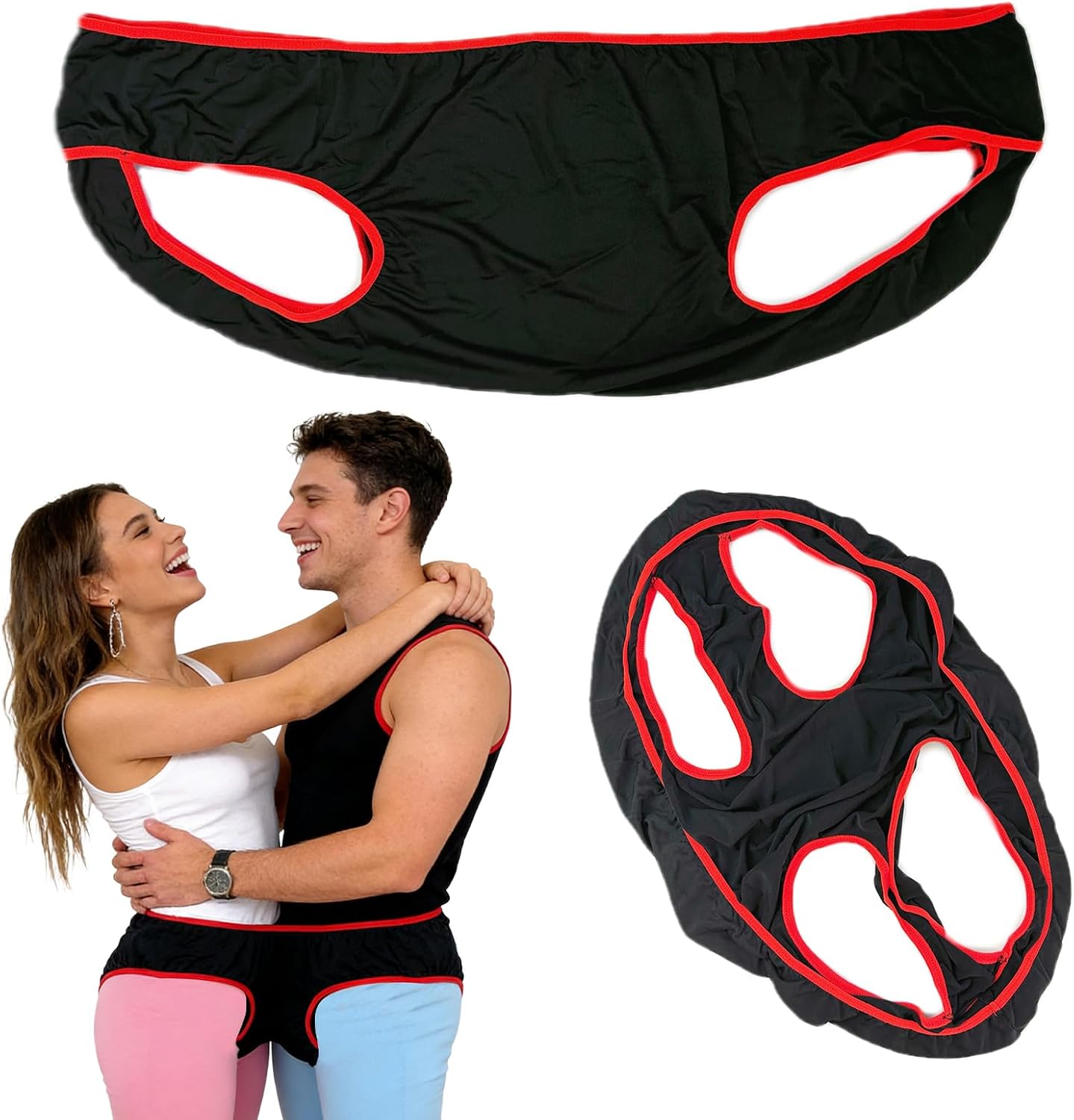 Party Fun Underwear, 2-in-1 Underwear Hot and Funny Briefs Party Gift for Gatherings,Parties