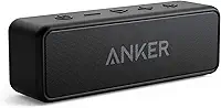 Anker soundcore 2 Caixa de Som Bluetooth Portátil com 12W de Som Estéreo, Bluetooth 5, BassUp, à Prova d'Água IPX7, 24 Horas de Reprodução, Emparelhamento Estéreo Sem Fio, Ideal para Casa e Viagens