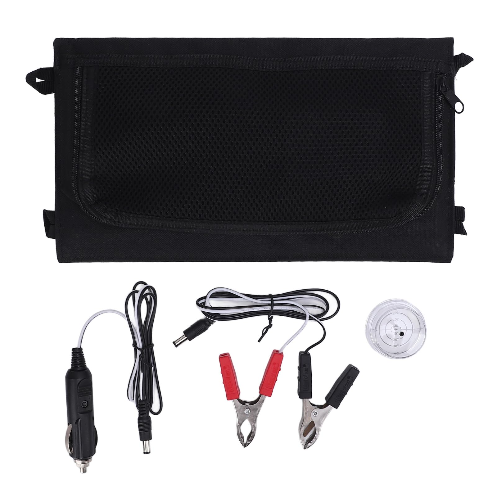 Topiky Caricabatterie da Pannello Solare Pieghevole da 30 W Caricatore Solare Monocristallino Portatile con Uscita USB Tipo C CC PD Ricarica Rapida per Telefono, Tablet, Laptop, Campeggio, Perdita di