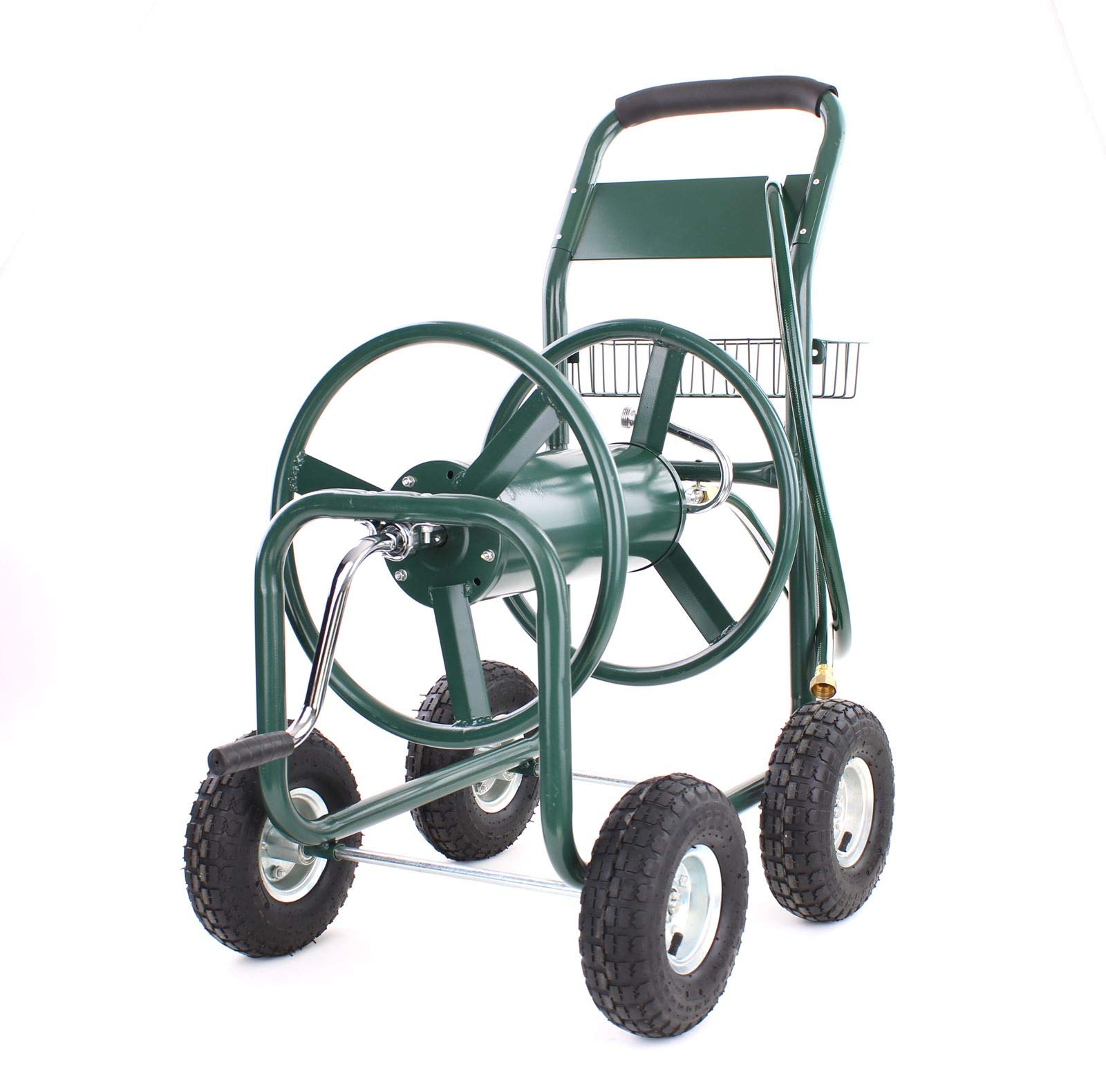 Schlauchwagen Schlauch Handwagen mit Handkurbel Grün bis 106m Gartenschlauch
