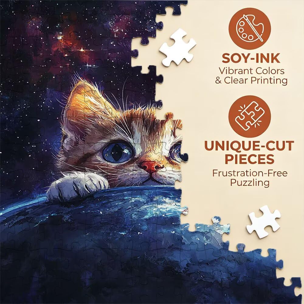 Puzzle 4000 Pezzi, Gatto Pianeta 3D Puzzle per Adulti Impegnativo, Educa Puzzles Artistico, Divertente E Stimolante Puzzles Decorativo per La Famiglia, Regalo e Decorazione Pareti DX0YL6-956