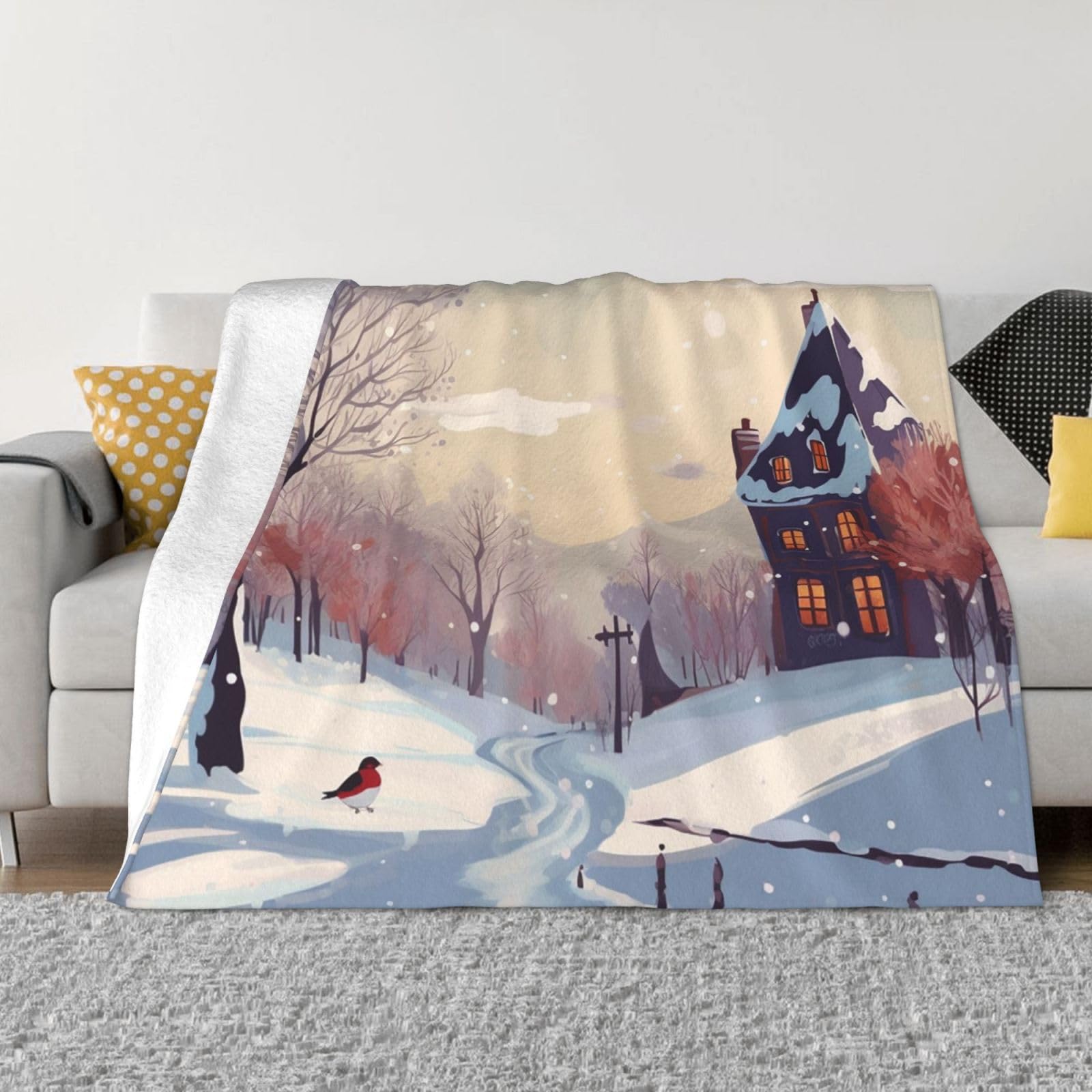 Couverture micro polaire légère et chaude pour éliminer la sensation de froid au lit